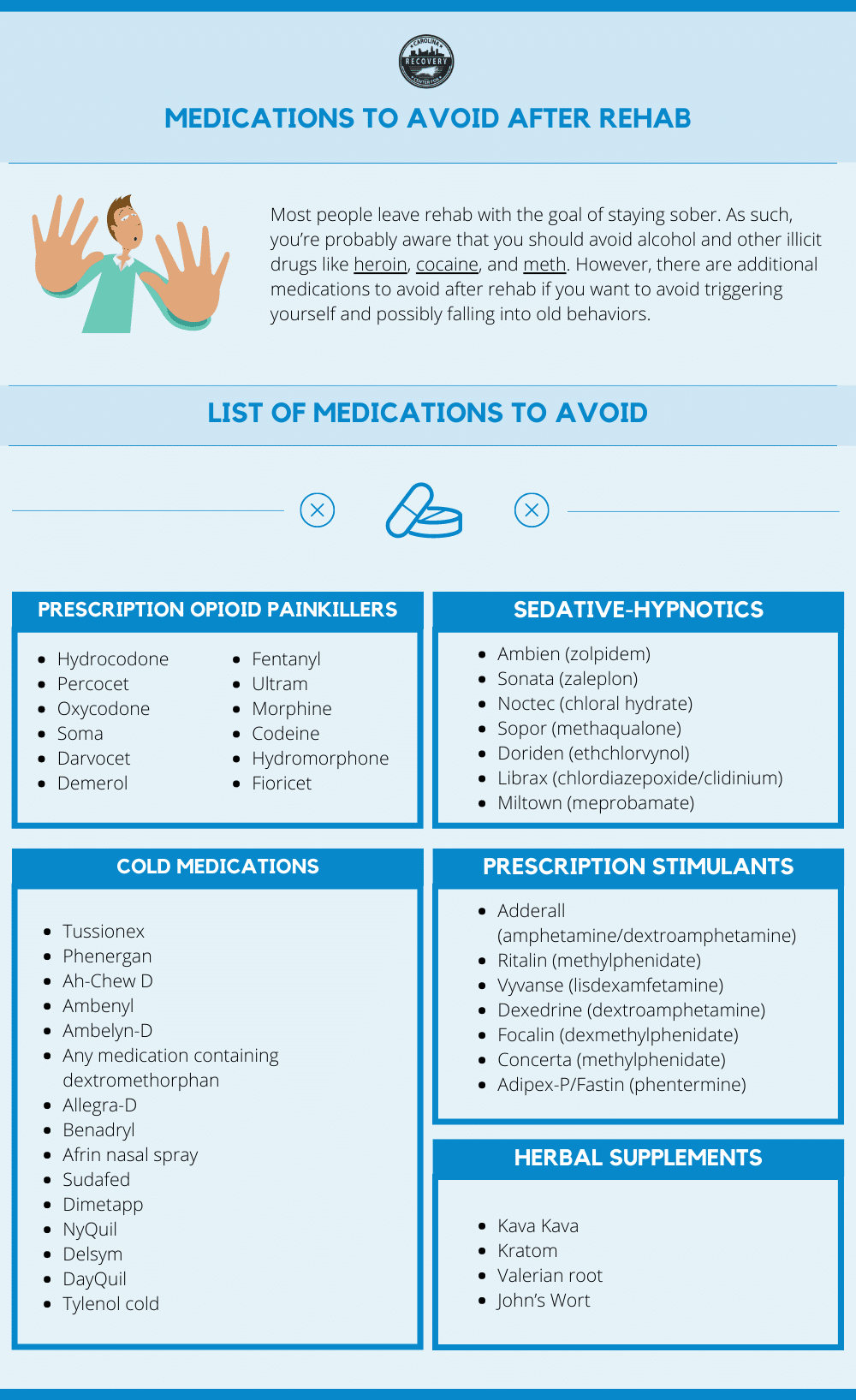 Medications To Avoid After Rehab