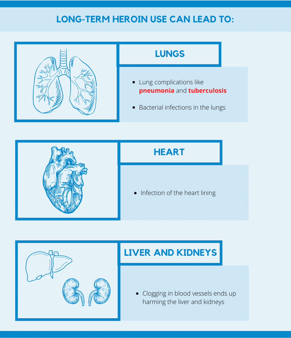 Effects of Heroin on the Human Organs